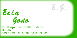 bela godo business card